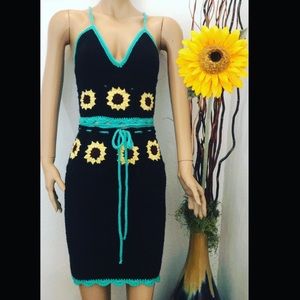 Handmade Crochet Sunflower Set